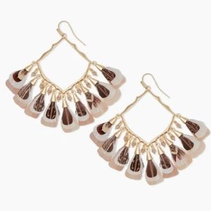 Found! Brown / Tan Raven earrings